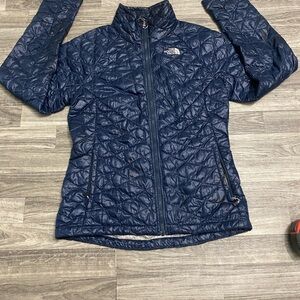 The North Face Thermoball Black Zip Jacket Coat Size s